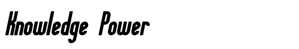 Knowledge Power font preview